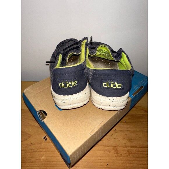 Hey Dude Wally Toddler Stretch Naval Speckle Size 9 Boys - Picture 5 of 6